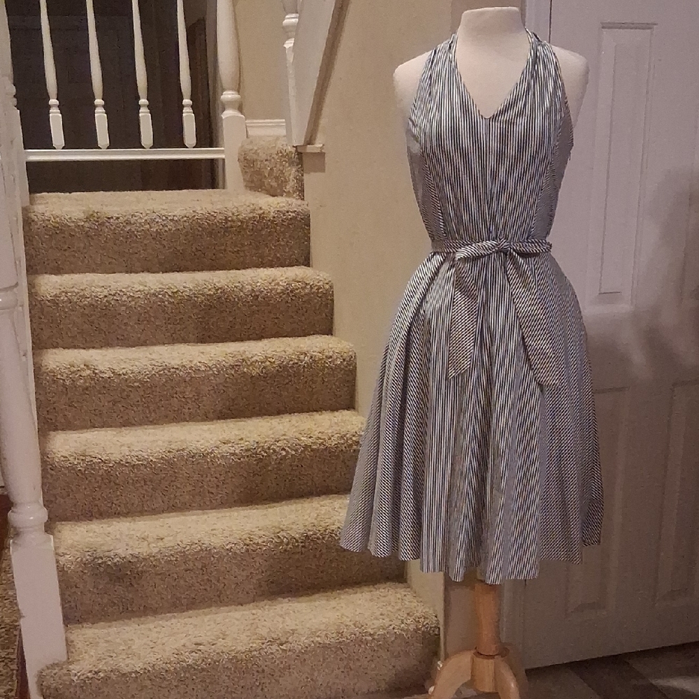 Striped Halter Dress